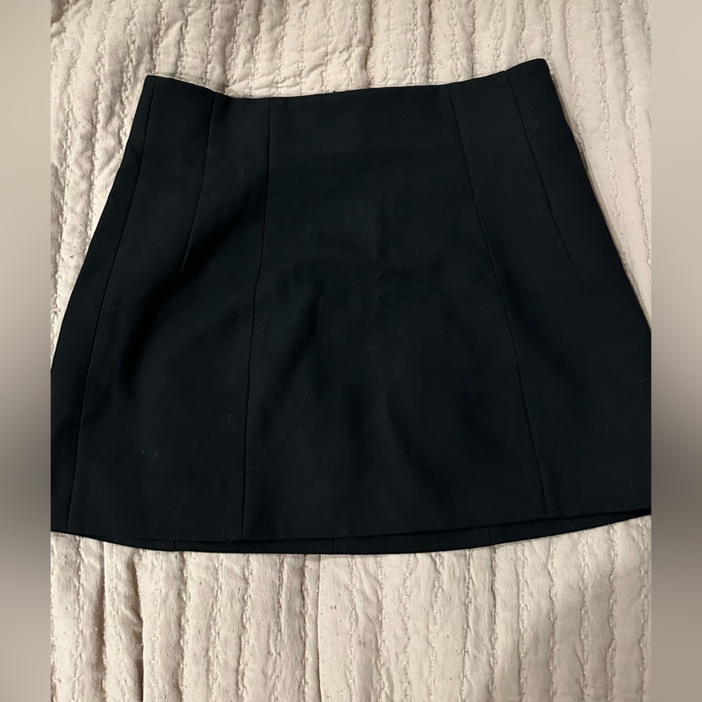 Zara High Waist Structure Mini Skirt